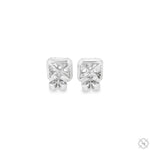 18K Gold Diamond Earrings 66806