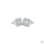 18K Gold Diamond Earrings 66806