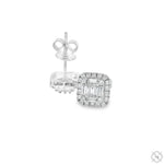 18K Gold Diamond Earrings 67011 - Image 4