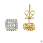18K Gold Diamond Earrings 67012 - Image 7