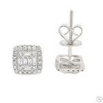 18K Gold Diamond Earrings 67012 - Image 8