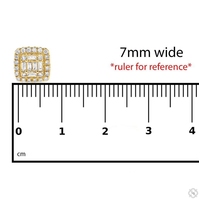 18K Gold Diamond Earrings 67012 - Image 11