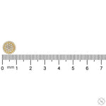 18K Gold Diamond Round Earrings 67019 - Image 10