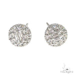 18K Gold Diamond Earrings 67020 - Image 1