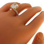 18K Gold Diamond Engagement Ring (Lab) 68195 - Image 6