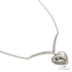 18K Gold Diamond Heart Necklace 67627 - Image 2