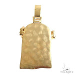 18K Gold Diamond Jesus Pendant 67720 - Image 3