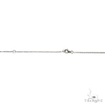 18K Gold Round Diamond Necklace With Adjustable Chain 67033 - Image 6