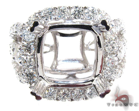 18K Gold Diamond Semi Mount Ring 25640 - Image 2