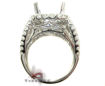 18K Gold Diamond Semi Mount Ring 25640 - Image 5