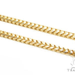18k Yellow Gold Solid Franco Link Chain 30 Inches 4mm 41176 - Image 1