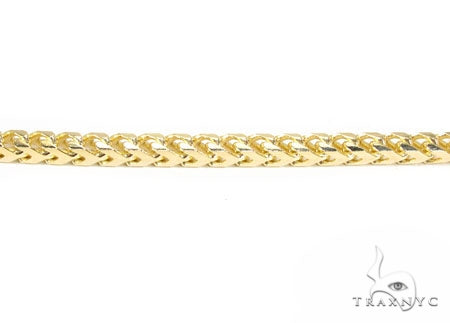 18k Yellow Gold Solid Franco Link Chain 30 Inches 4mm 41176 - Image 2
