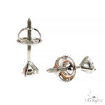 18K Gold 25 Pt Lab Diamond Stud Earrings 68056 - Image 3