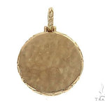 14K Yellow Gold Round Special Edition Photo Pendant Engraved Frame 65311 - Image 3