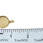 14K Yellow Gold Round Special Edition Photo Pendant Engraved Frame 65311 - Image 7