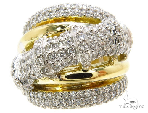 18K Gold Pave Diamond Ring 37255 - Image 2