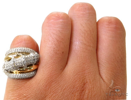 18K Gold Pave Diamond Ring 37255 - Image 7