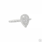 18K Gold Pear Shape Baguette Diamond Engagement Ring 67297 - Image 5
