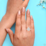 18K Gold Pear Shape Baguette Diamond Engagement Ring 67297 - Image 10