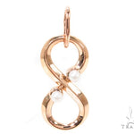 18K Gold Pearl Eternity Pendant 36690 - Image 1