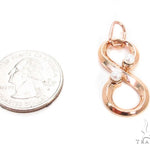 18K Gold Pearl Eternity Pendant 36690 - Image 4