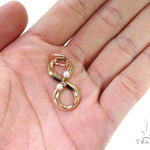 18K Gold Pearl Eternity Pendant 36690 - Image 5