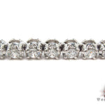 18K Gold Prong Diamond Chain 26 Inches 5mm   31731 - Image 3