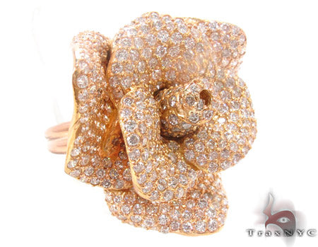 18K Gold Rose Ring 33732 - Image 1