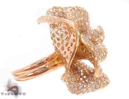 18K Gold Rose Ring 33732 - Image 4