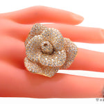 18K Gold Rose Ring 33732 - Image 8