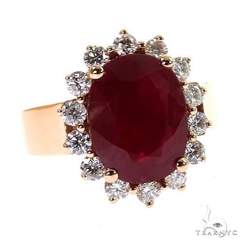 18K Gold Ruby Ring 69066 - Image 2