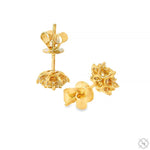 18K Gold Snowflake Diamond Earrings 67021 - Image 5