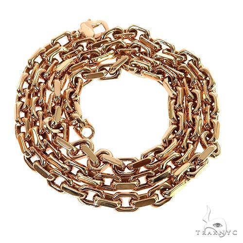 18K Rose Gold Solid Anchor Link Chain 24 Inches 6.3mm   67828 - Image 3