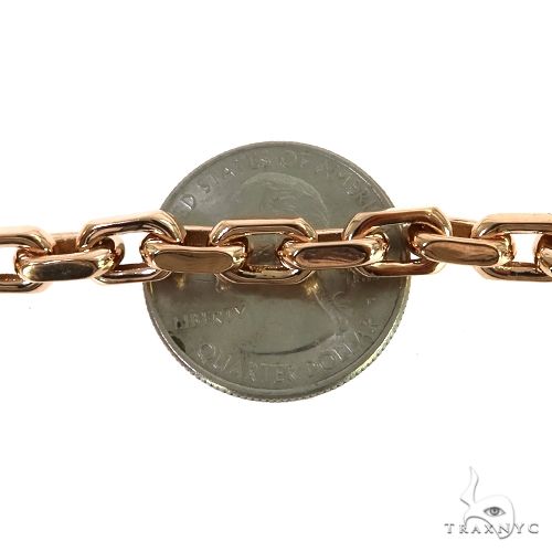 18K Rose Gold Solid Anchor Link Chain 24 Inches 6.3mm   67828 - Image 4