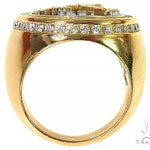 18K Two Tone Custom Made Eagle Diamond Ring 66205 - Image 4