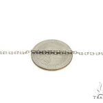 18K White Gold Solid Cable Link Chain 1.6mm 22 inches     69668 - Image 2