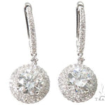18K White Gold Diamond Chandelier Earrings 64022 - Image 1