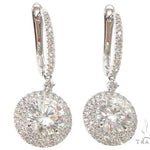 18K White Gold Diamond Chandelier Earrings 64022 - Image 2