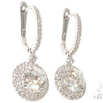18K White Gold Diamond Chandelier Earrings 64022 - Image 4