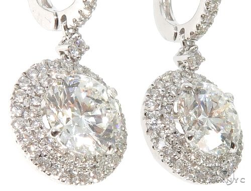 18K White Gold Diamond Chandelier Earrings 64022 - Image 5