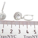 18K White Gold Diamond Chandelier Earrings 64022 - Image 8