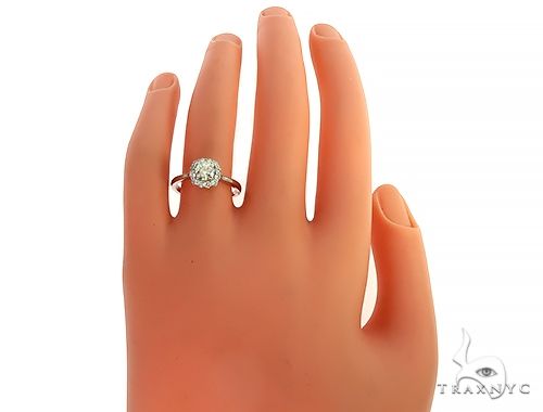 18K White Gold Engagement Diamond Ring 66231 - Image 3