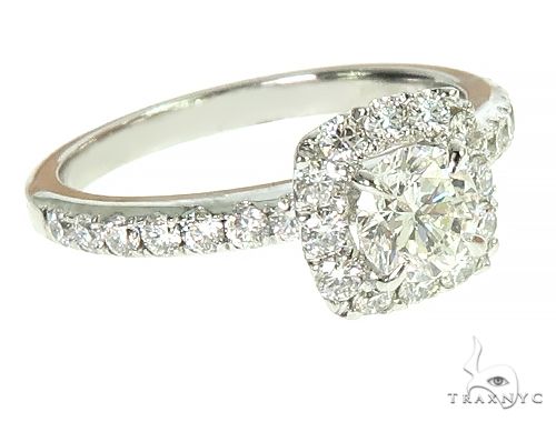 18K White Gold Engagement Diamond Ring 66232 - Image 1