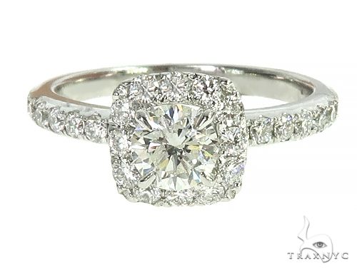 18K White Gold Engagement Diamond Ring 66232 - Image 3