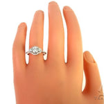 18K White Gold Engagement Diamond Ring 66234 - Image 4