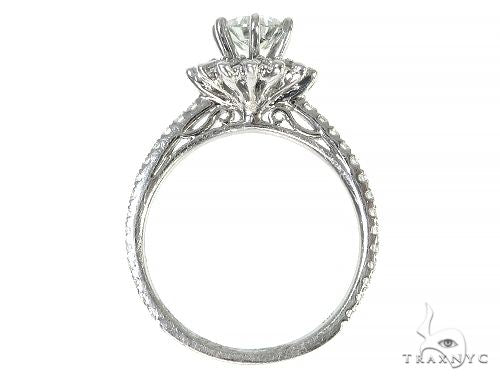 18K White Gold Engagement Diamond Ring 66247 - Image 5