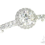 18K White Gold Engagement Diamond Ring 66248 - Image 2