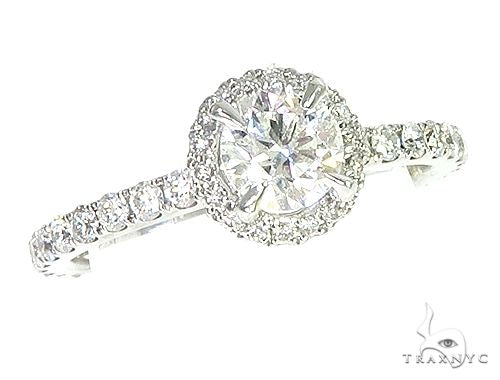 18K White Gold Engagement Diamond Ring 66248 - Image 2