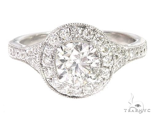 18K White Gold Engagement Diamond Ring 66249 - Image 1