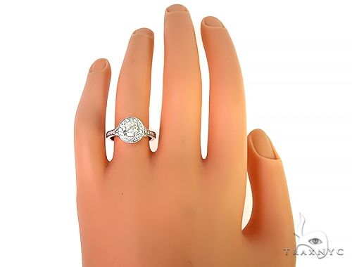 18K White Gold Engagement Diamond Ring 66249 - Image 6